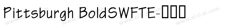Pittsburgh BoldSWFTE字体转换